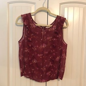 Arizona Jean co juniors sheer top sz L NWT